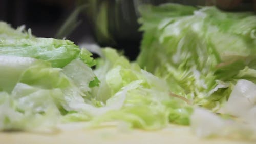 Chopping Lettuce