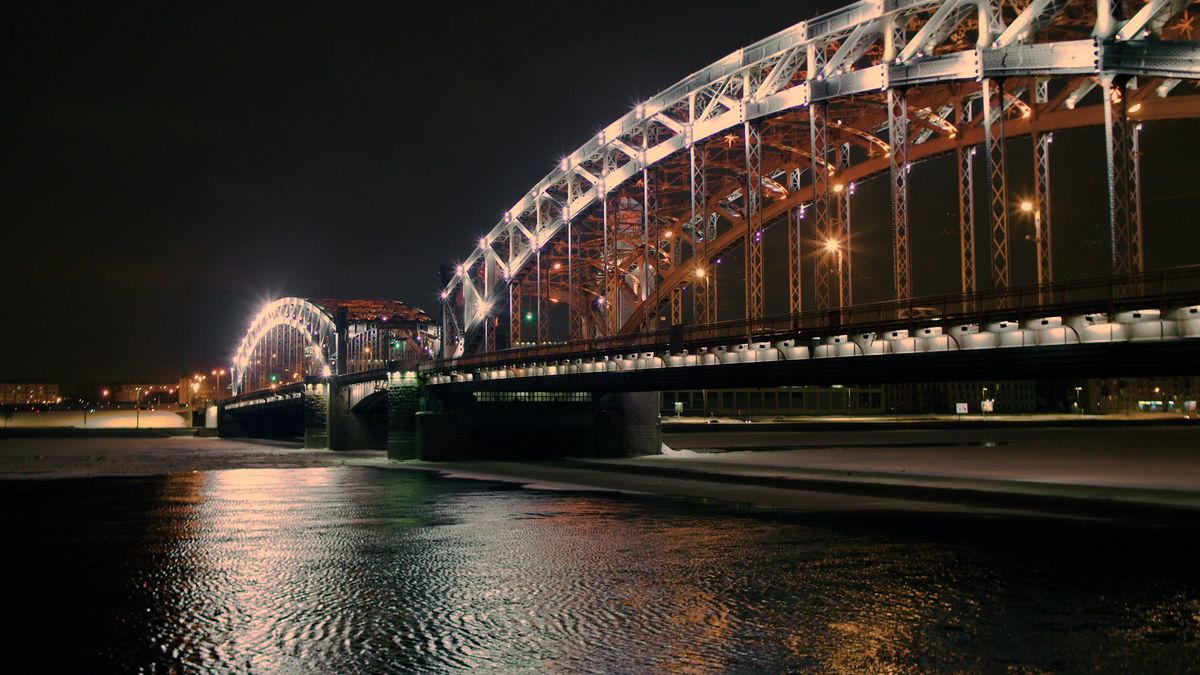 Traffic on a Bridge at Night Free Stock Video Footage, Royalty-Free 4K ...