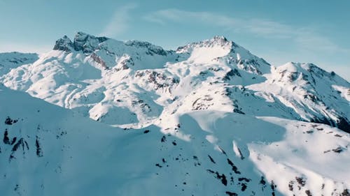 Snow Covered Swiss Alps 