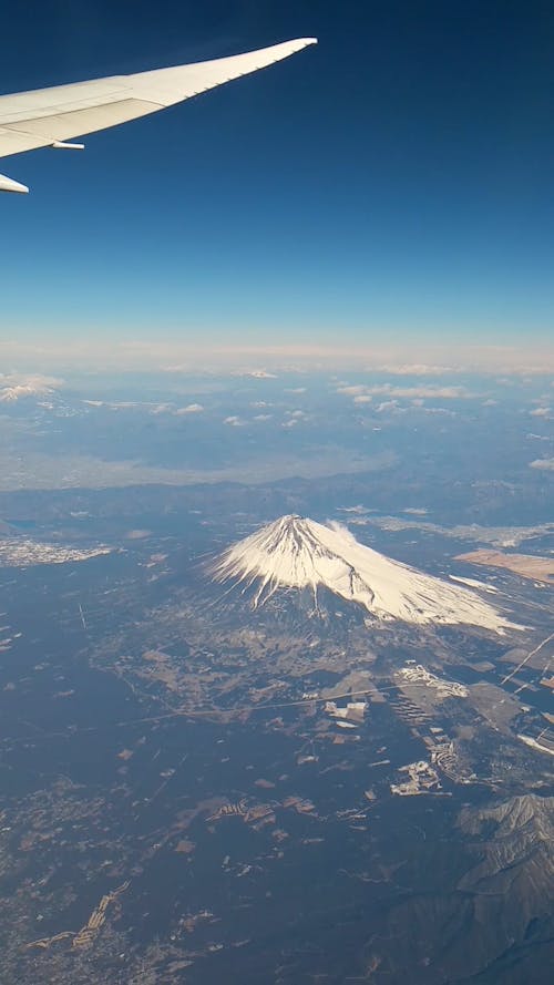 Mt Fuji from Airplane