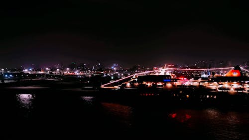 Passenger Ship at Night