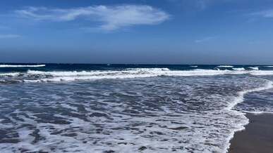 wave on sea shore