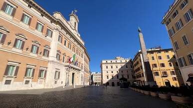 empty street in rome