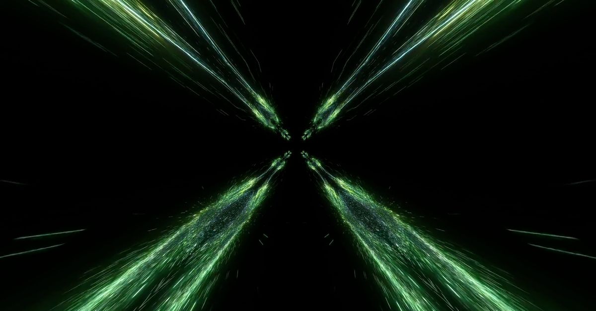 Abstract Digital Animation with Sparkling Particles Free Stock Video ...