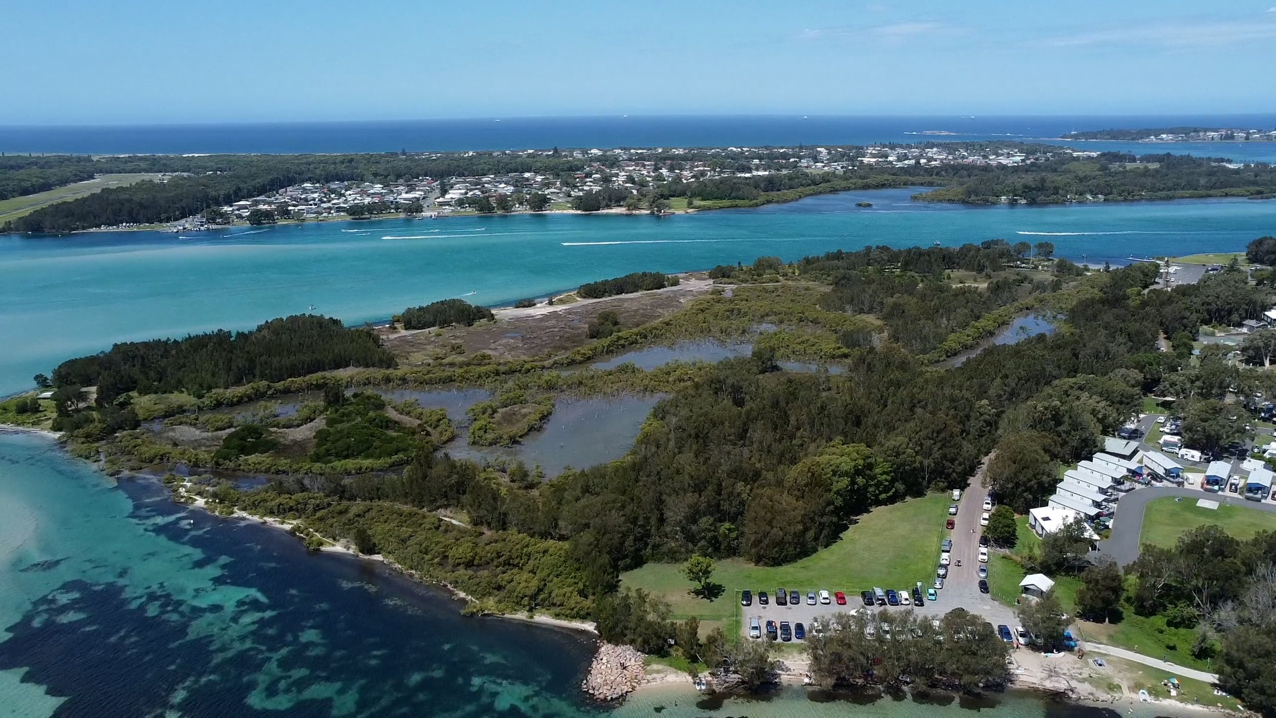 Aerial View of a Coastal City Free Stock Video Footage, Royalty-Free 4K ...