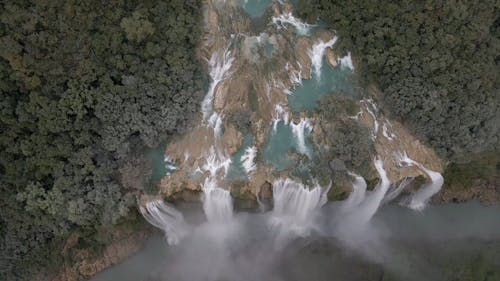 Aerial View of Waterfall