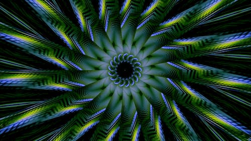 Digital Animation with Kaleidoscope Effect 