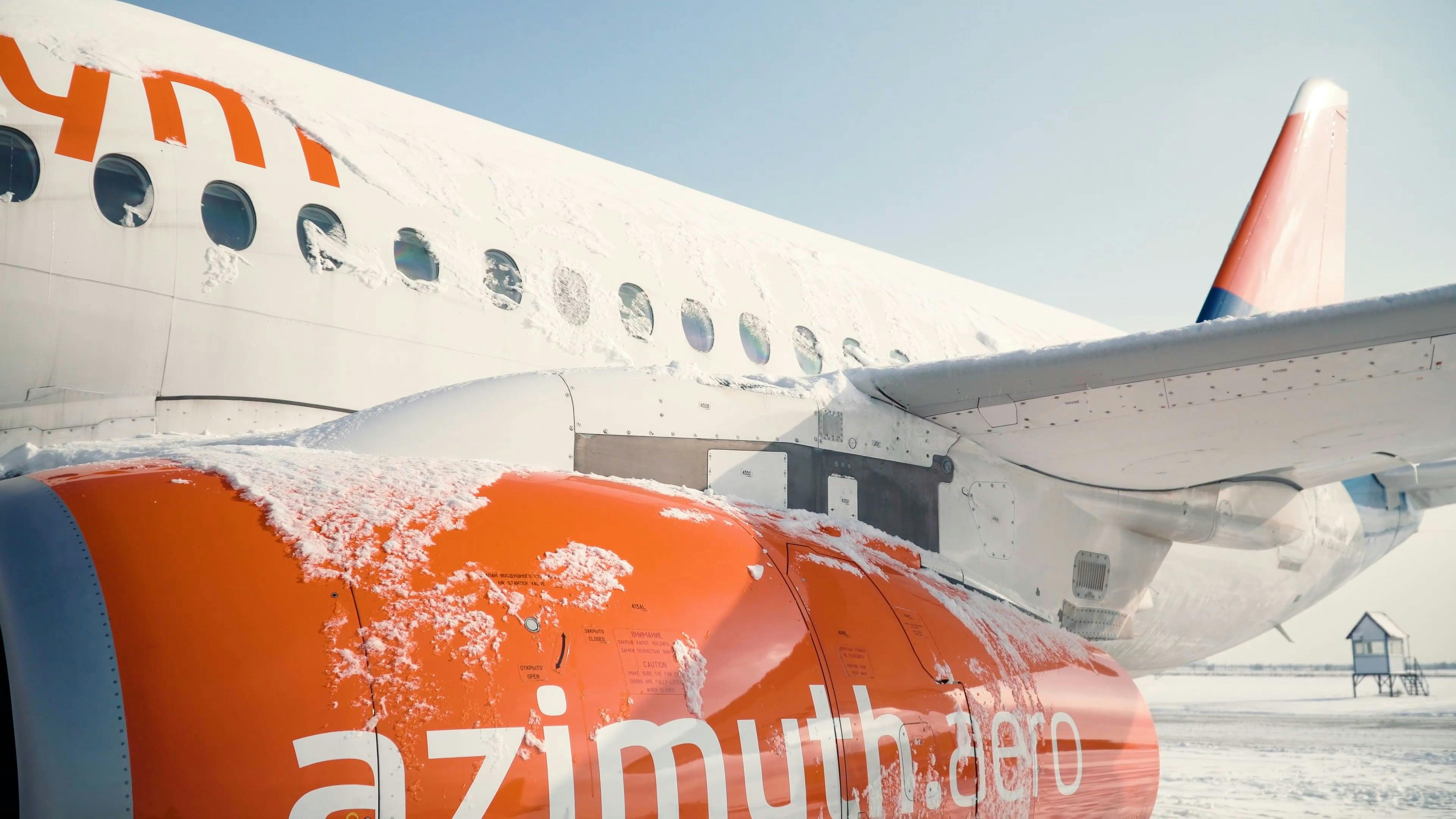 Ice on Airplane Engine Free Stock Video Footage, RoyaltyFree 4K & HD