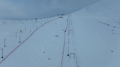 Ski Slope on Mountain