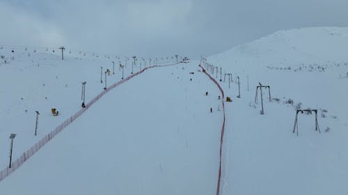 Skiers on Ski Slope