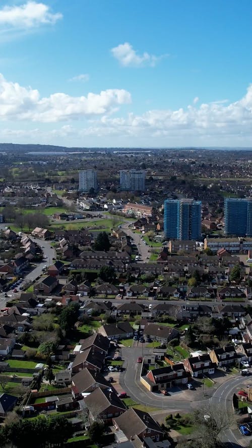 Birds Eye View on City