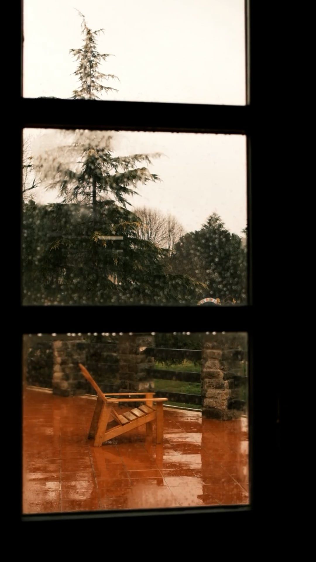 view from window on downpour 11487519