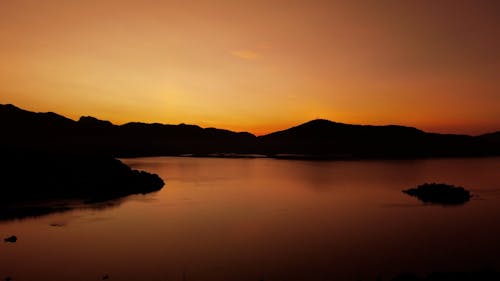 Sunset over Mountains