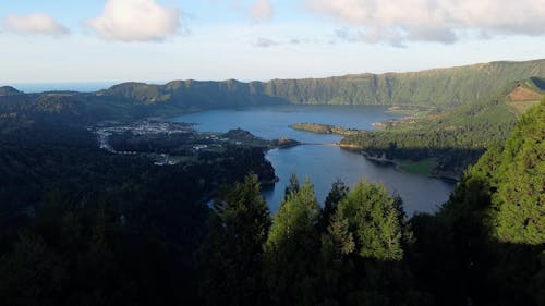 Crater Lake on Azores