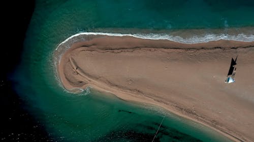 Aerial Footage of a Wind Profiler on a Beach