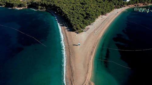 Drone View of the Golden Cape on Brac Island 