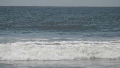 waves crashing
