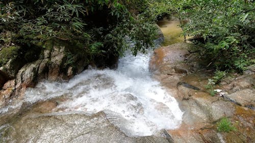 Stream Flowing on Rocks