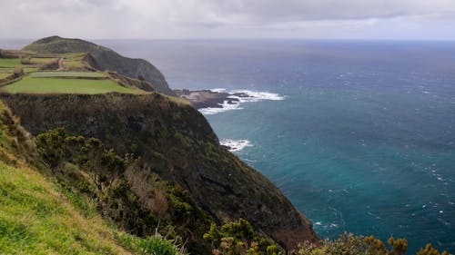 Sea View from a Cliff on Sao Miguel Island 