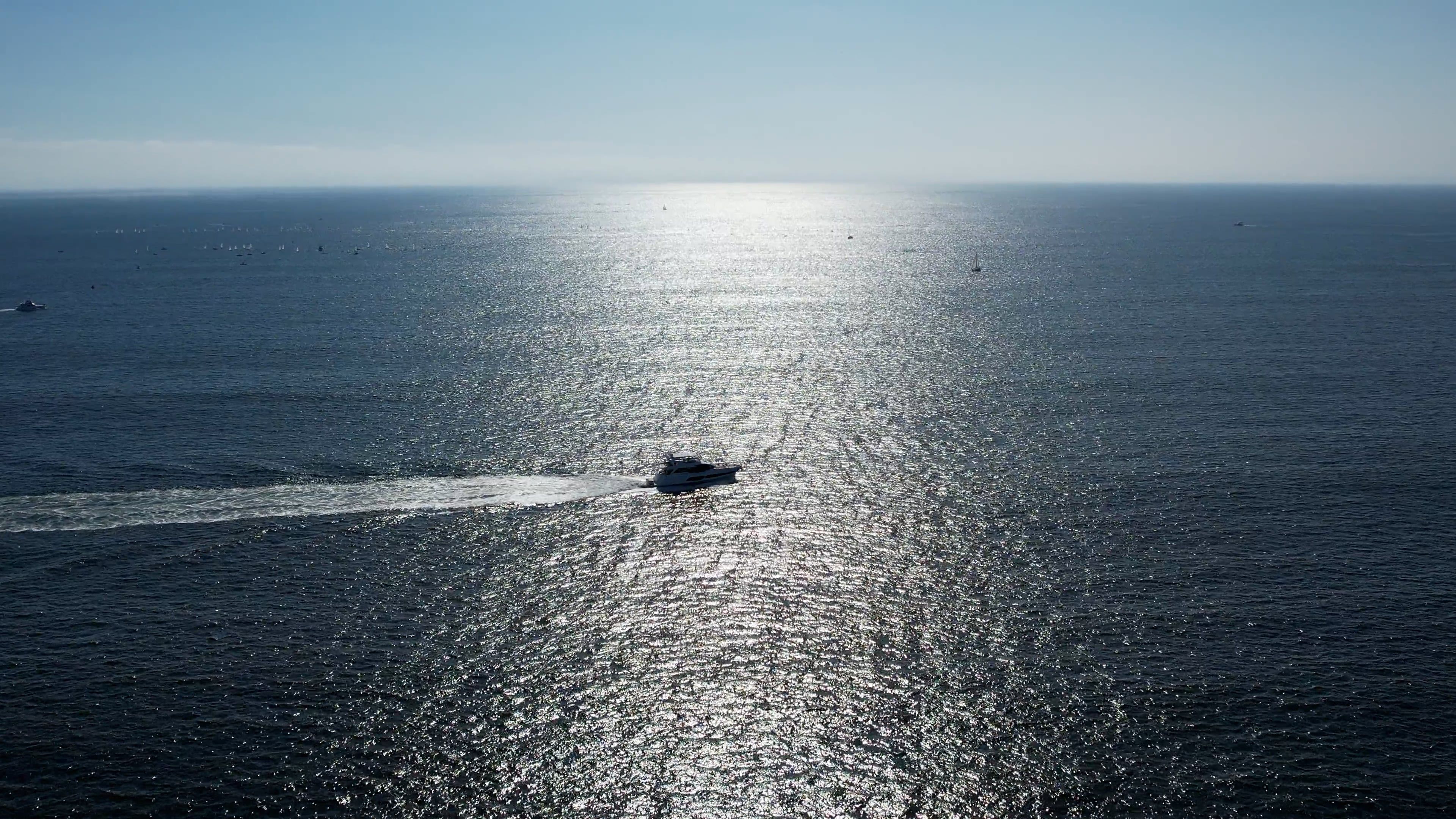 Motorboat on Sea Free Stock Video Footage, Royalty-Free 4K & HD Video Clip