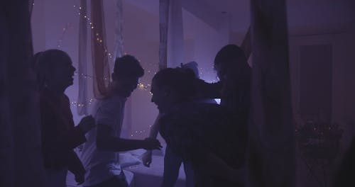 People Having Fun Dancing in a Party