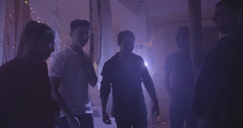 A Group of Friends Dancing and Singing at a House Party