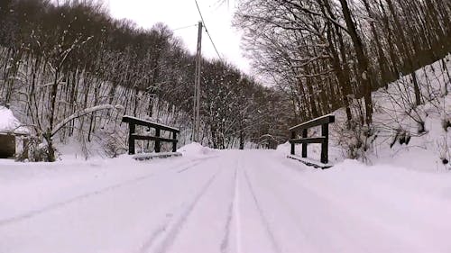 Video Van Winterlandschap Met Go Pro