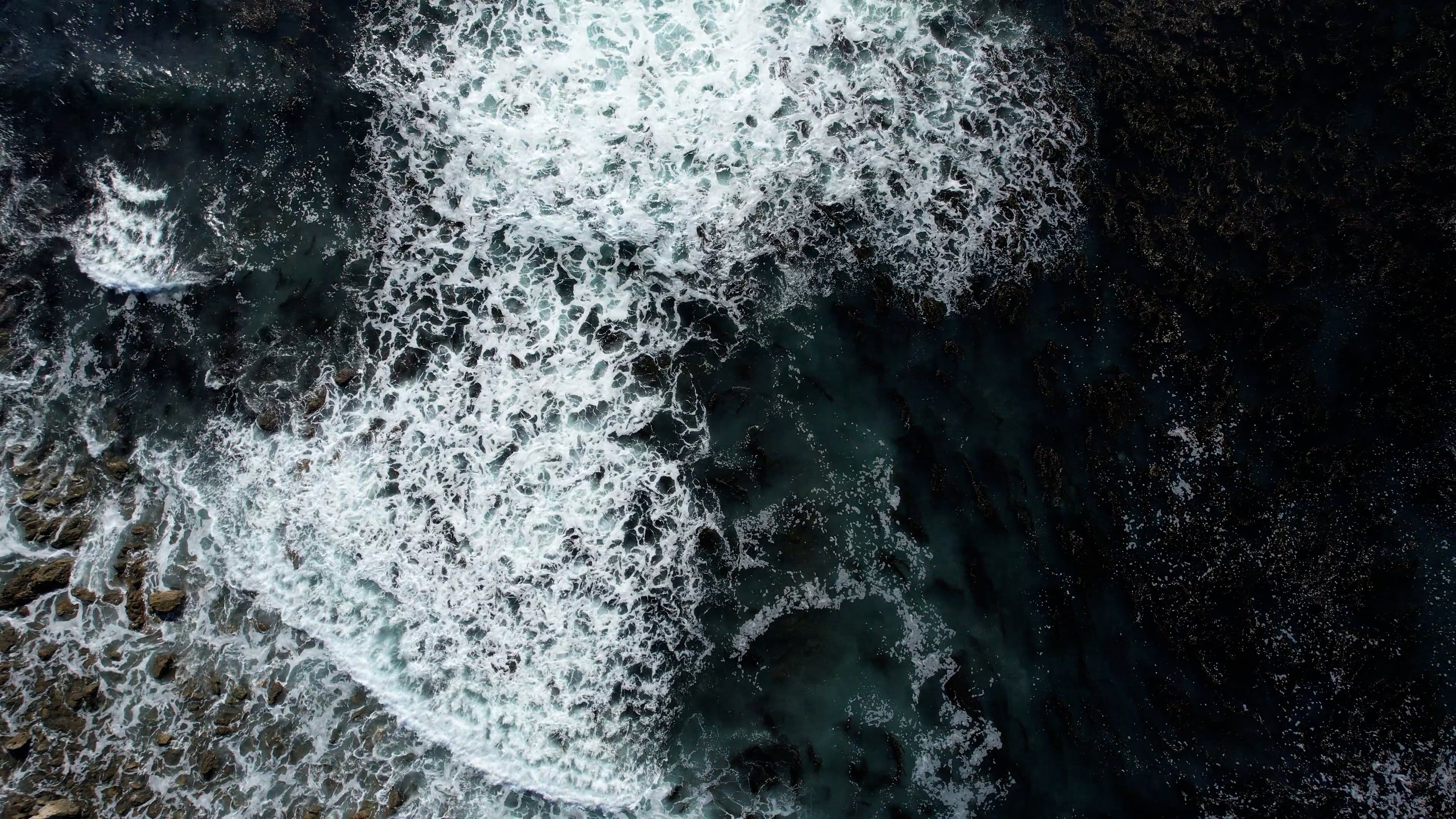 Slow Motion of Waves on Shore Free Stock Video Footage, Royalty-Free 4K ...