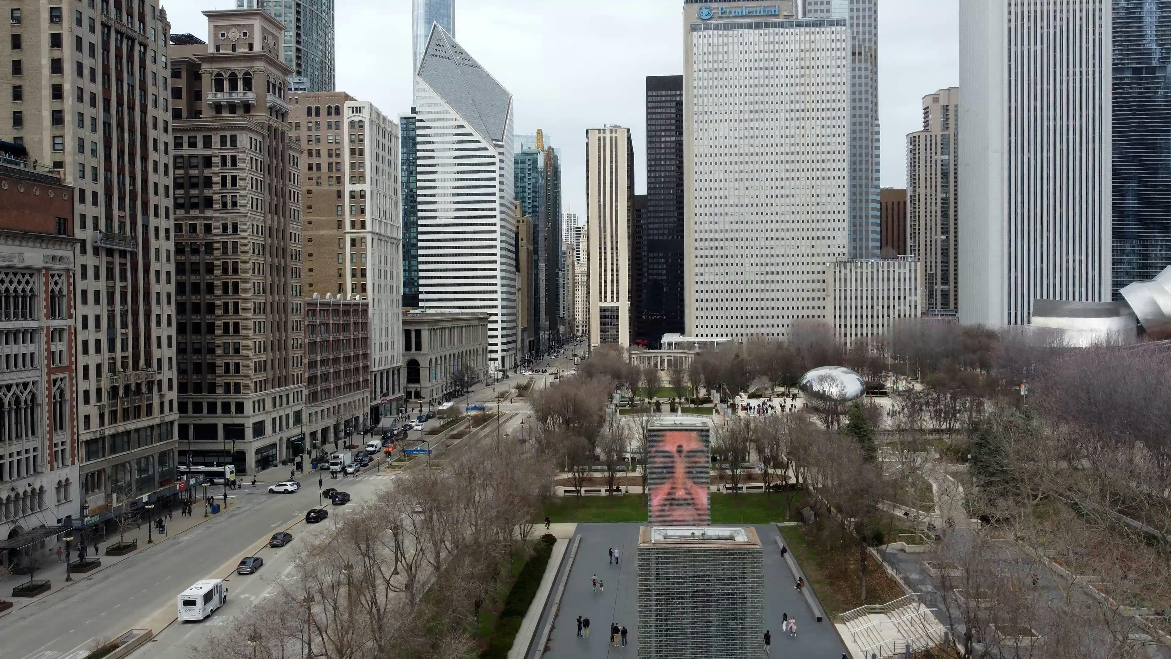 Slow Motion Drone Footage Of Chicago Free Stock Video Footage, Royalty ...