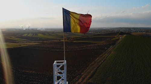 Romanian Flag on Cross