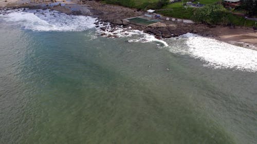 Waves Crashing on the Shore