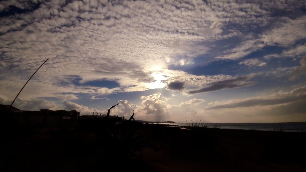 Time Lapse of Moving Clouds over the Beach at Sunset Free Stock Video ...