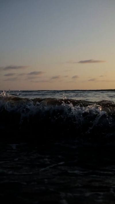 Nothing Ahead's ocean waves sunset video