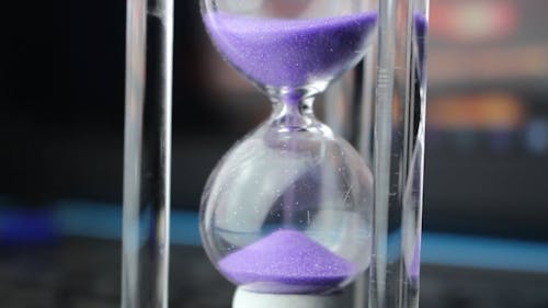 Sand Inside An Hourglass
