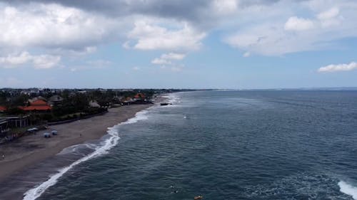 Drone Footage of Canggu Coastline in Bali