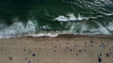 sea waves on sea shore