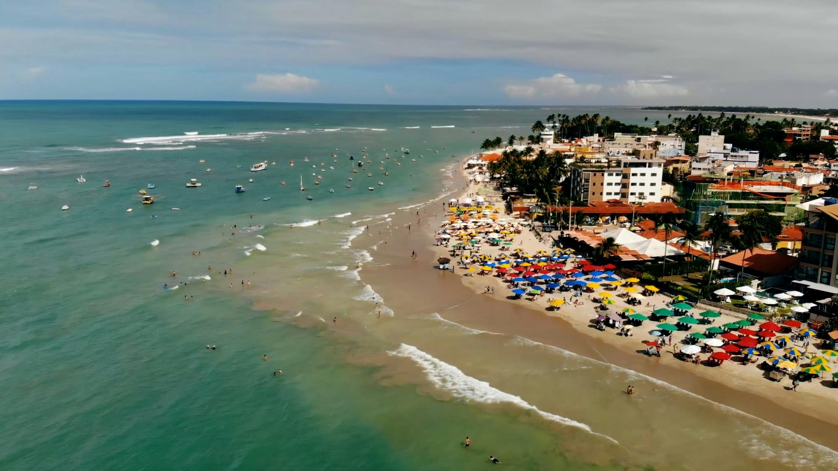 Sea Shore in Porto de Galinhas Free Stock Video Footage, Royalty-Free 4K &  HD Video Clip