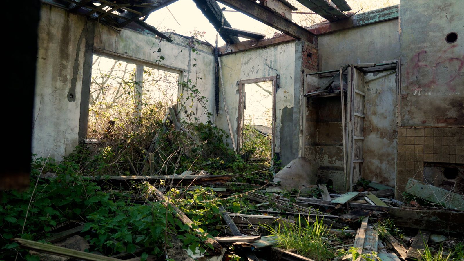 Remains Of An Abandoned House Free Stock Video Footage, Royalty-Free 4K ...