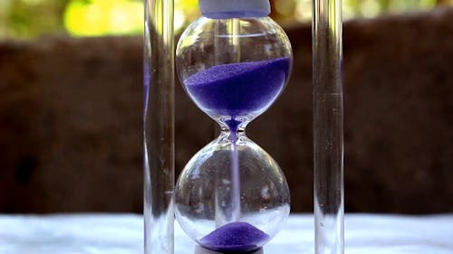 Close-Up View Of A Sand Timer