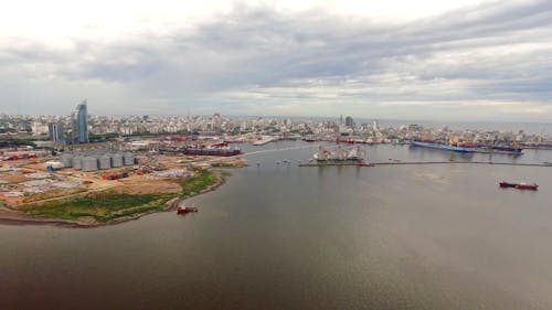 Clouds over Coastal City in Uruguay