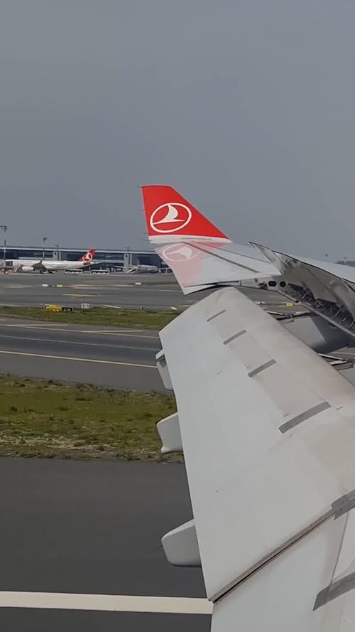 Aircraft Wing During Taking Off