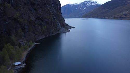 Drone Video of the Fjords in Flam, Norway