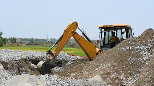 Excavator Working at Construction