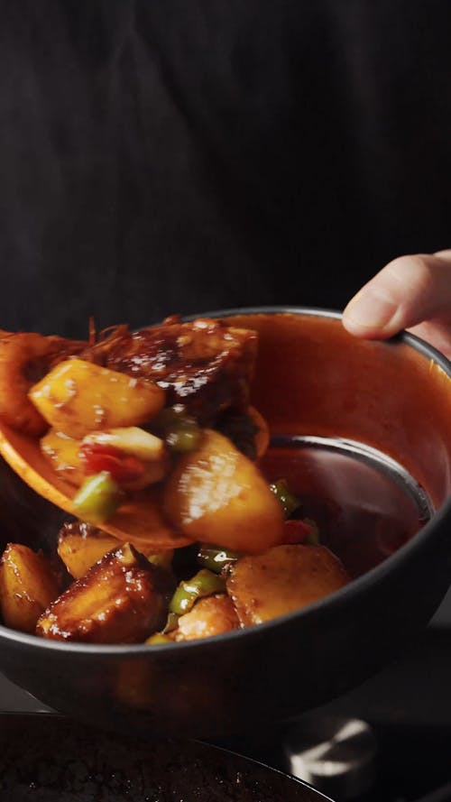 Oriental Food in Bowl