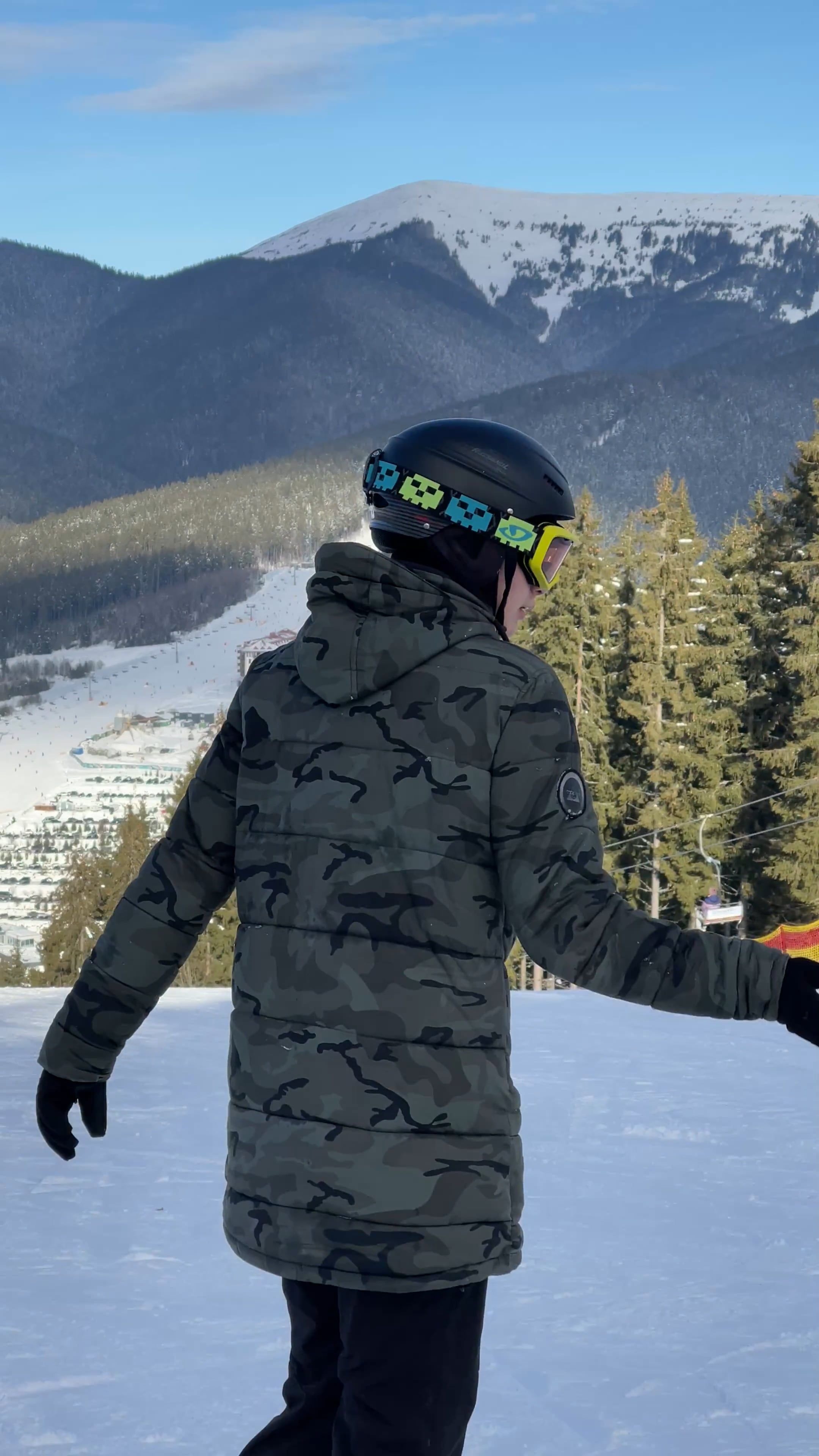 Person Wearing a Ski Mask Breaking the Tapes Free Stock Video Footage