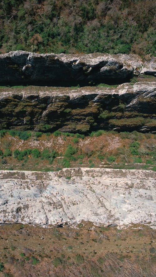 Top View of Eroded Rocks