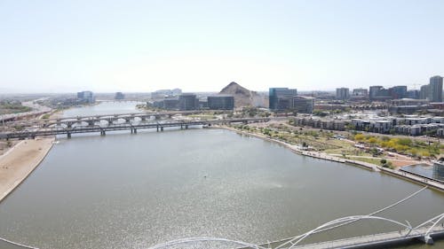 Drone Video of Tempe Town Lake in Arizona