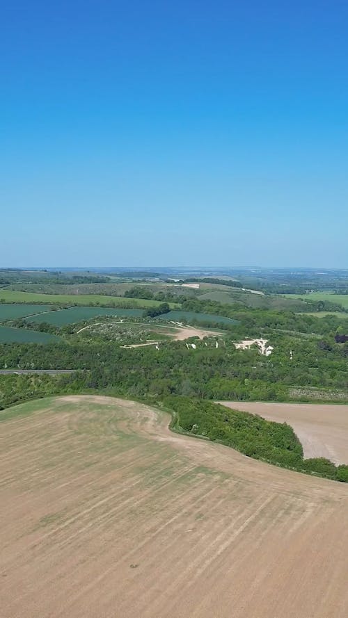 Clear Sky over Fields