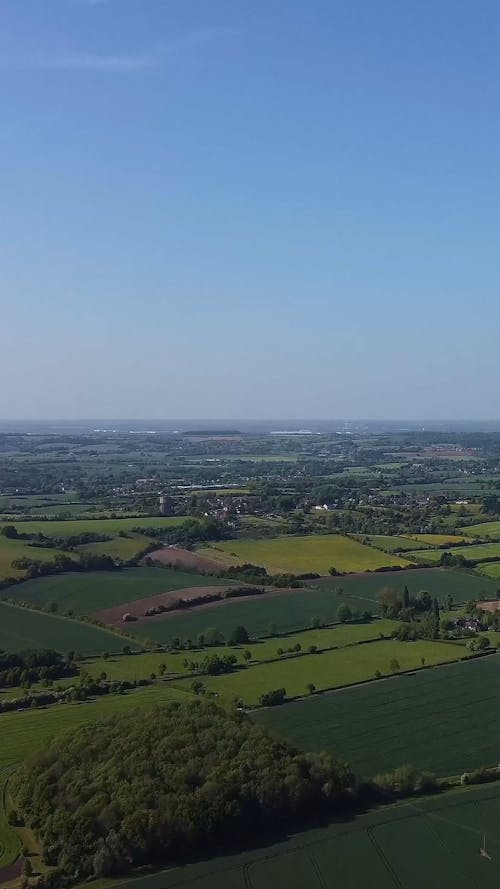 Clear Sky over Rural Fields