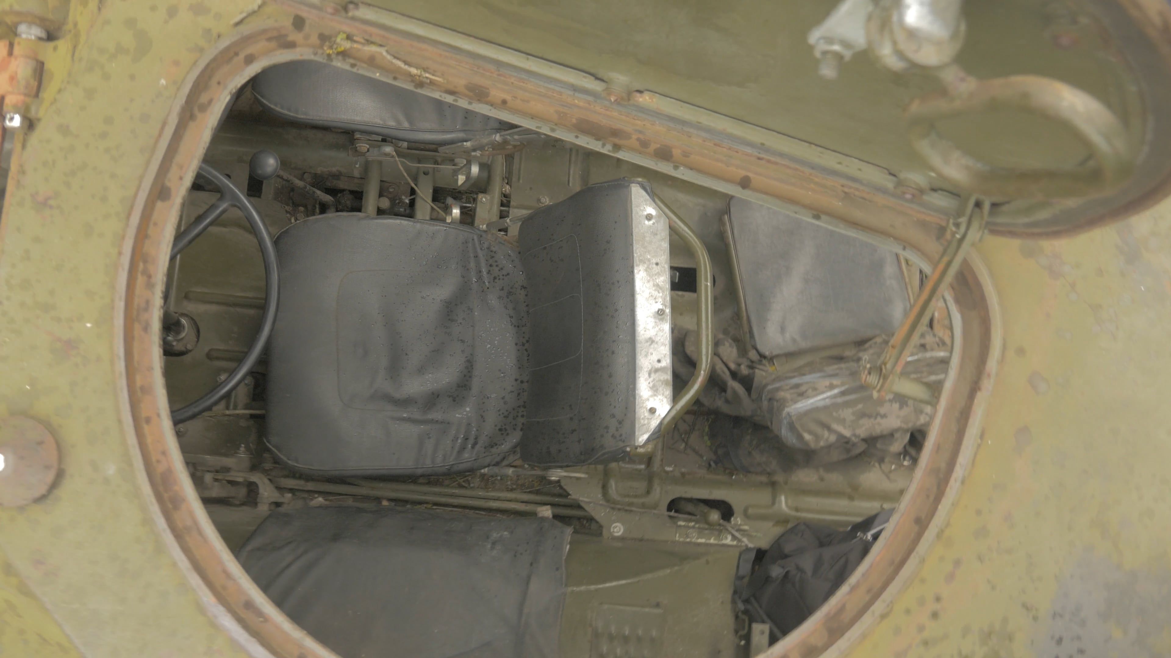 A military vehicle with a machine gun on top Free Stock Video Footage ...